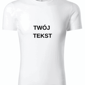 T-shirt unisex biały haft personalizowany